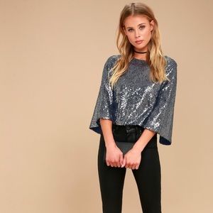 Lulu’s sequin blouse